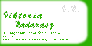 viktoria madarasz business card